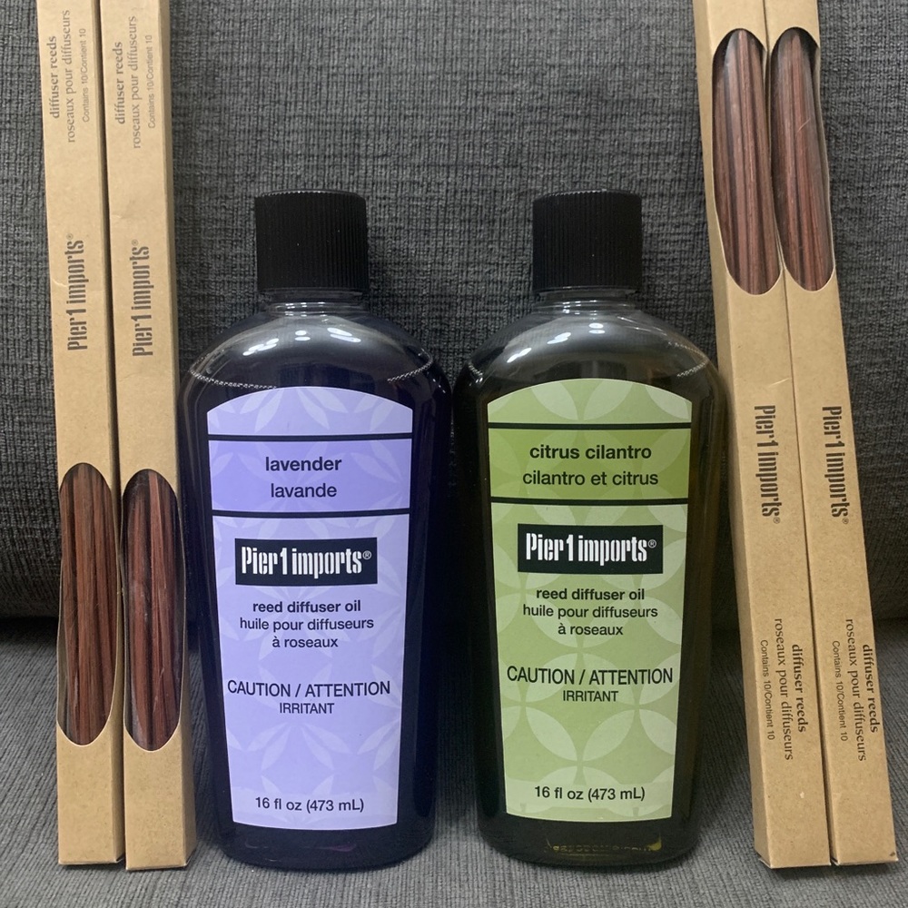 🚫SOLD🚫Pier 1 Imports LAVENDER & CITRUS CILANTRO 16 OZ.REFILL REED DIFFUSER